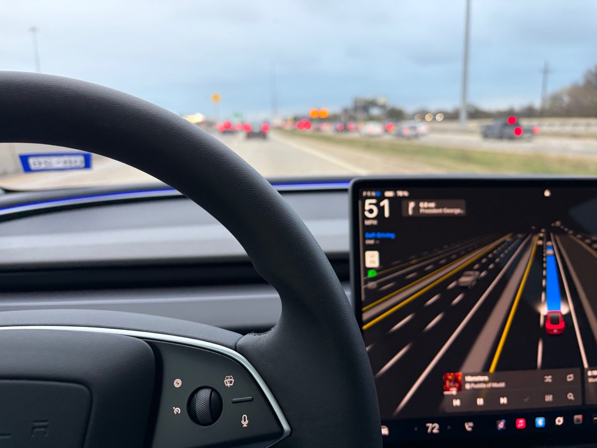 TechOperator's tweet image. Anyone who says Tesla’s Full Self Driving is not fun has either not tried it or they are dead inside.