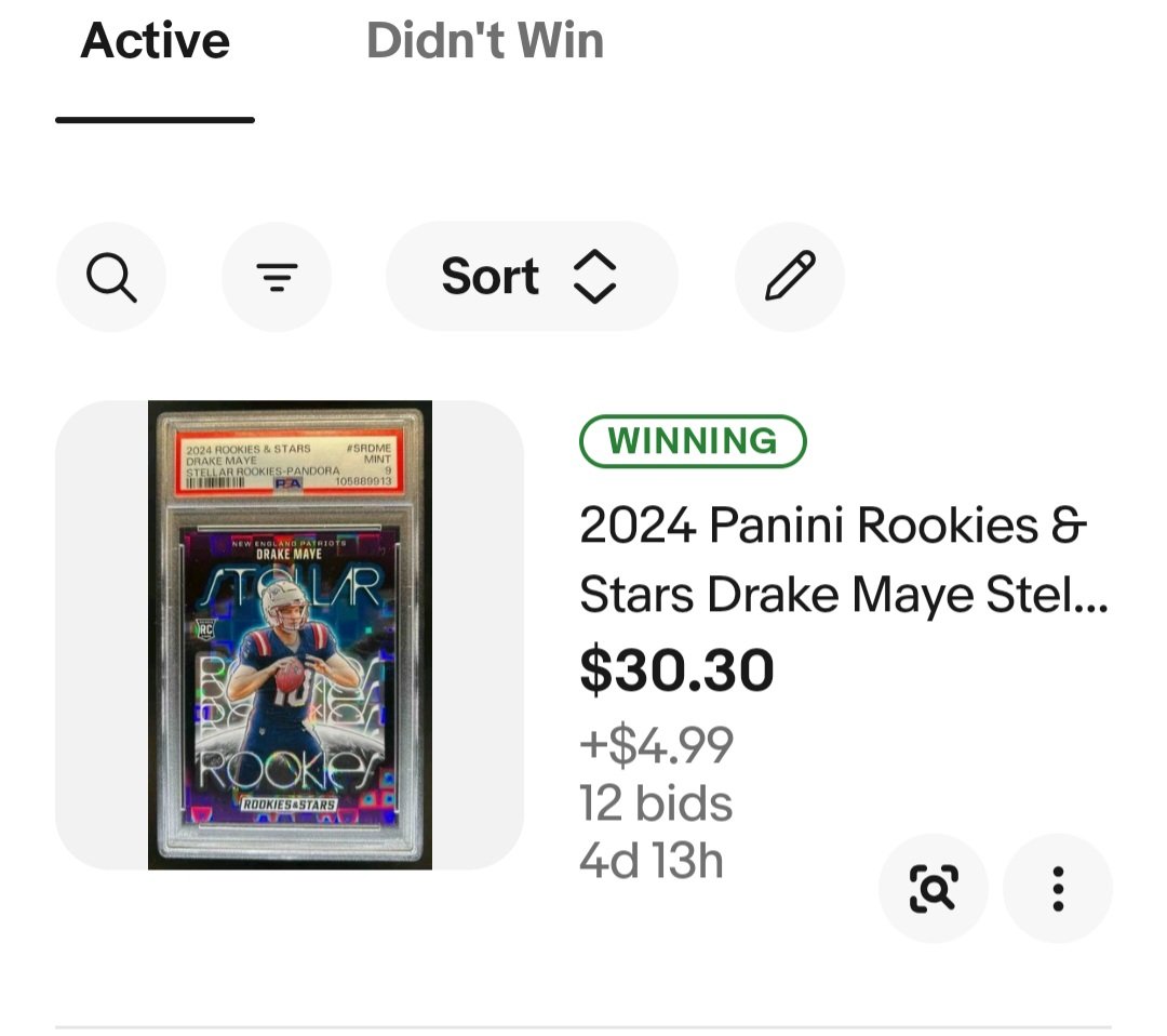 Every Christmas I get my son a couple graded cards on a limited budget lol.  Small growing collection for him. 
Drake Maye’s Card Market Is Booming as His NFL Trajectory Sharpens.  Winning - but won't win here.  share.google/vm3sDEJSBkwz7I…