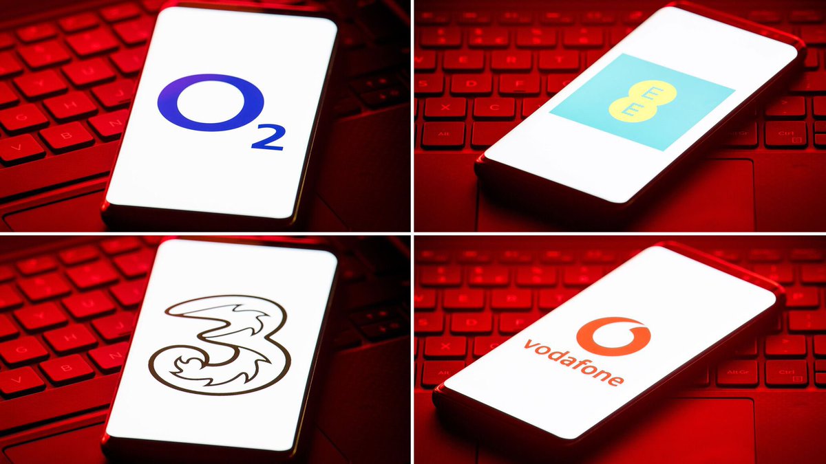 dhoorebbc's tweet image. #UK’s four major phone networks, #O2, #Vodafone, #EE, and #Three, face a £1.1bn lawsuit over claims that millions of loyal customers have been overcharged.