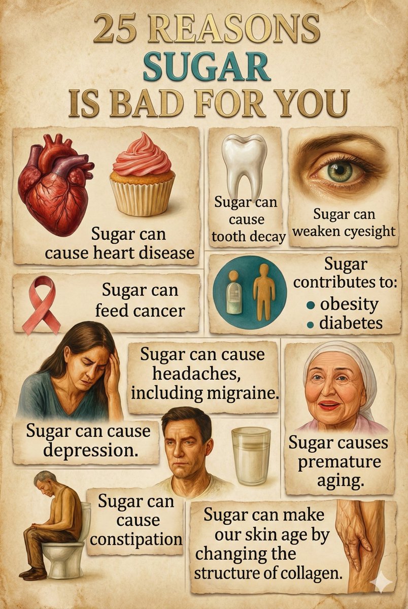 25 reasons why sugar is bad for you!