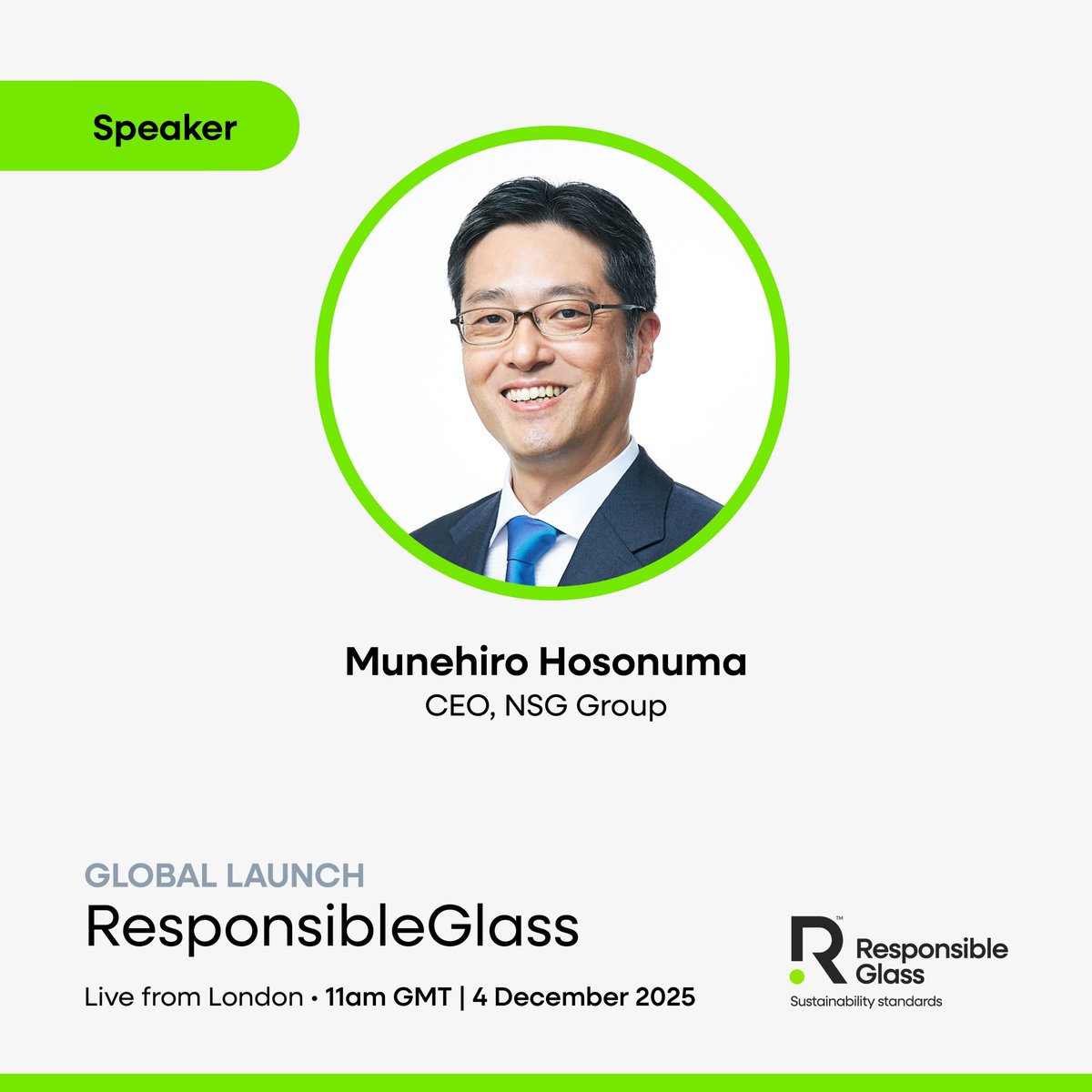 Hiro Hosonuma is to speak at the #ResponsibleGlass Global Launch on 4 December – bringing the full glass value chain together to shape the world’s first global standard for responsible, low-carbon #glass.
Join us live.
📅 4 December, 2025 11:00 -12:00 GMT
linkedin.com/events/7398651…
