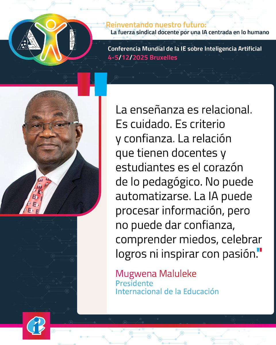 eduint's tweet image. Ningún algoritmo puede reemplazar la relación entre docente y estudiante. El ❤️ de la educación siempre será humano.

#PorLaPública #HumanCentredAI