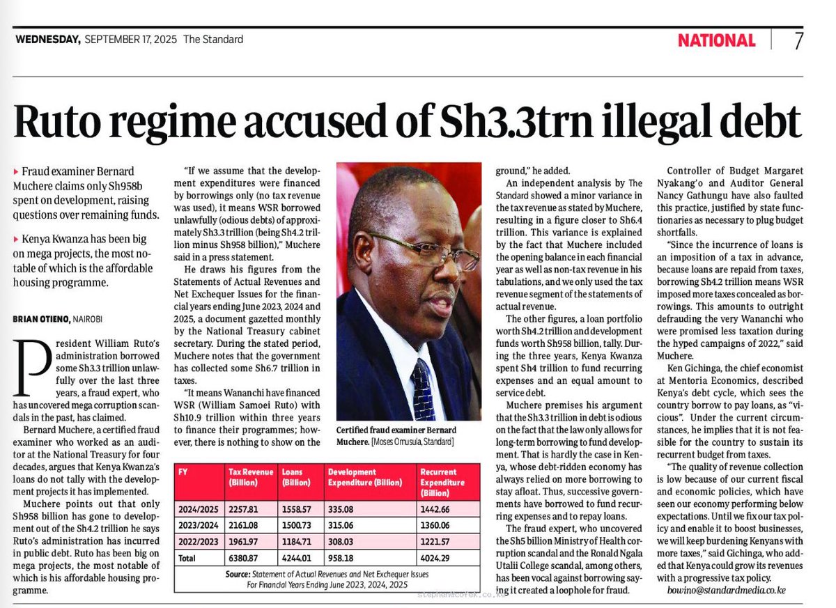 _James041's tweet image. The people of Kenya must demand the auditing of public debts.

IMF/World Bank will not use crooks in government to enslave we the people of Kenya using illegal debts.

The debt register must be opened and Kenyans must refuse to pay illegally borrowed debts.

#AuditPublicDebts…