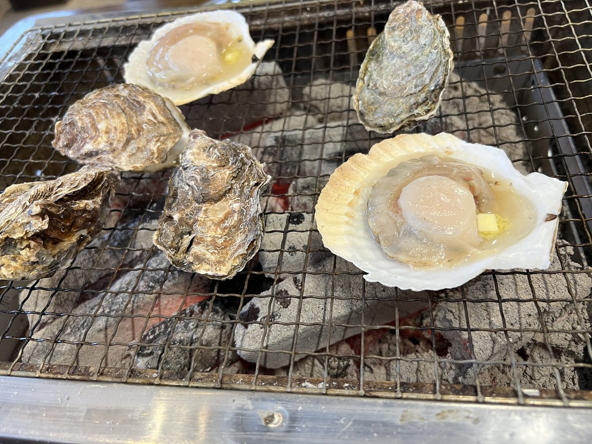 sshnait's tweet image. 牡蠣小屋‼️
行ってみたかったの💓
美味しかったー