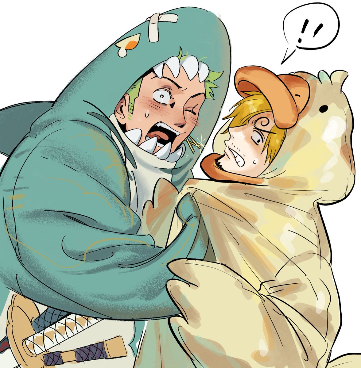 和<a href="/AMAZINGEEEURUS/">Gogoose</a> 的合绘！
#サンゾロ #sanzo