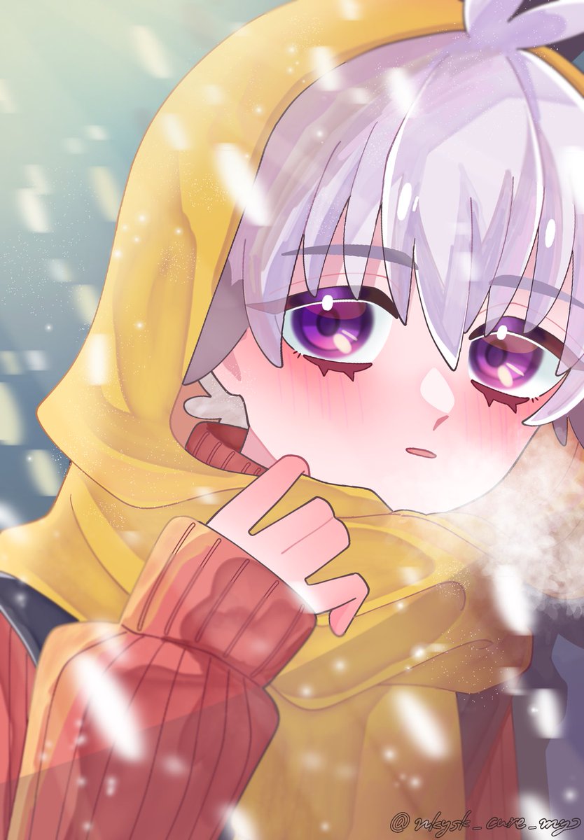 あたたかくしてね🐰🧣❄️