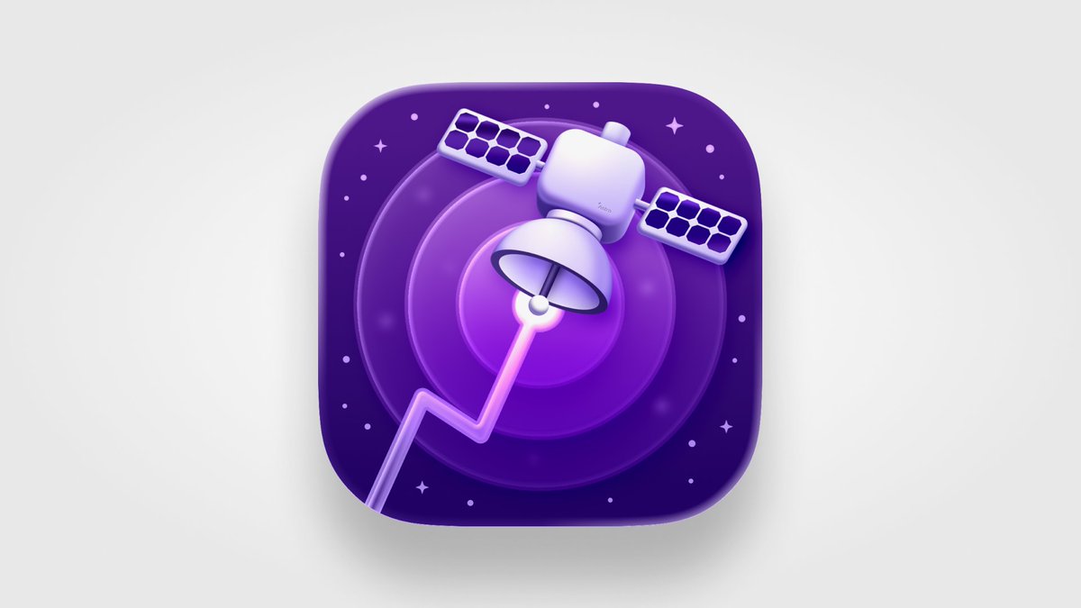 The @TryastroApp icon is probably one of the best examples of icon design for macOS 26.

Credits:
Original Icon: Yannick Lunk
MacOS 26 Version: <a href="/silvani_gaia/">Gaia Silvani</a> <a href="/tommasongr/">Tommaso Negri</a> <a href="/_jessicalupi/">Jessica Lupi</a>