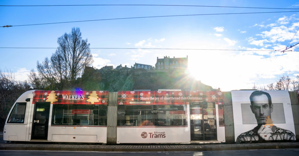 Shortbread's tweet image. Have you seen our Walker’s tram in Edinburgh?

‘A wee bit of Scotland that’s come a long way’ is travelling through the city this December, featuring Andy Murray sharing the joy of shortbread this Christmas.

#WalkersShortbread #ScotlandAtItsFinest #WalkersXAndyMurray #AndyMurray