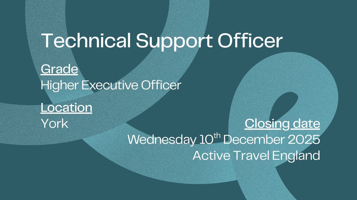 DfTCareers's tweet image. 📢 We&apos;re hiring a Technical Support Officer!
📁 Provide essential admin &amp;amp; technical support
📊 Manage casework, databases &amp;amp; performance data
💬 Handle FOIs, ministerial queries &amp;amp; public-facing services
👉 Click here for more information, and to apply now: bit.ly/48IsTJF