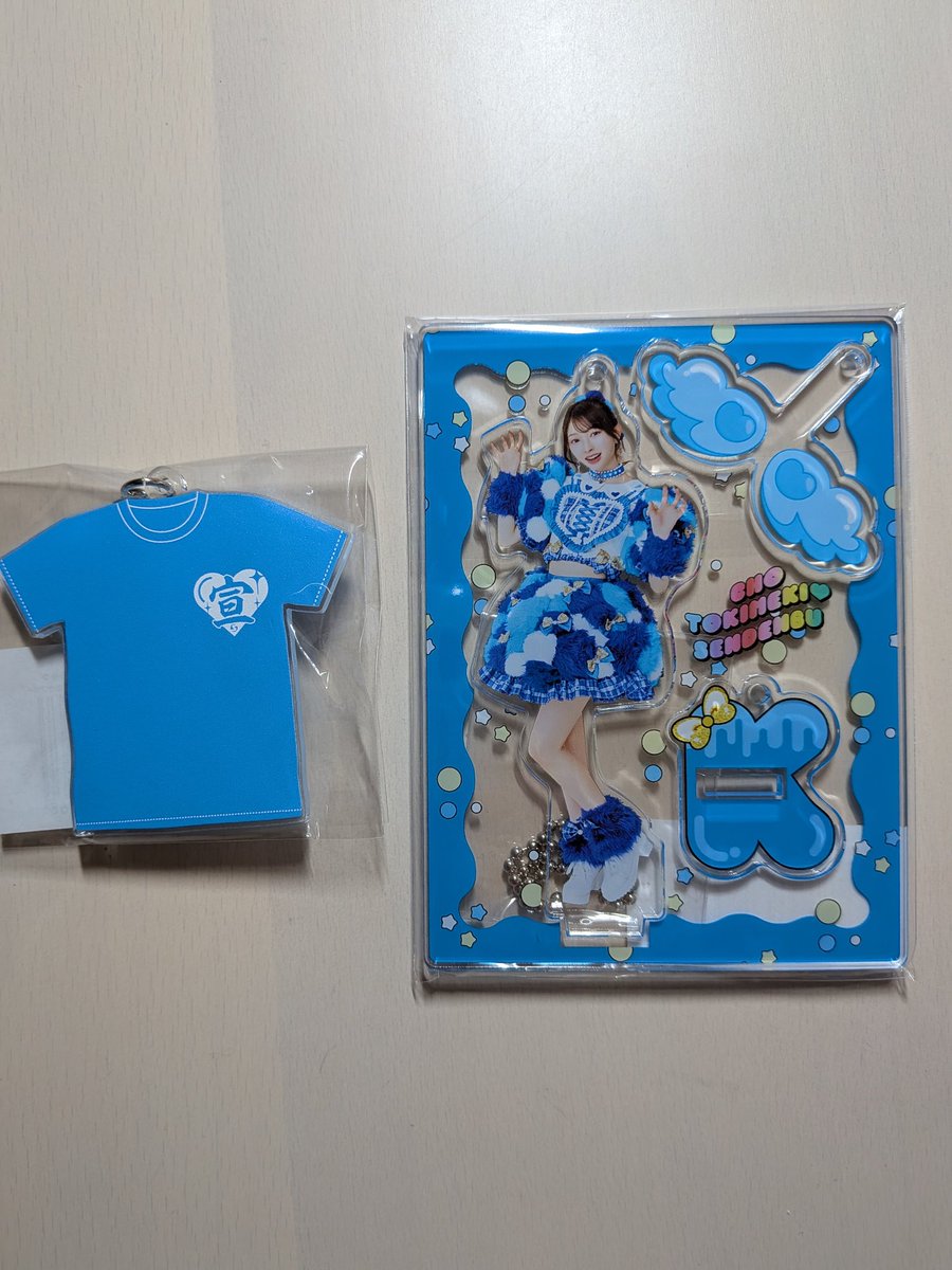 かなみんのアクスタとキーホルダーが届いた！😺 #とき宣 #辻野かなみ