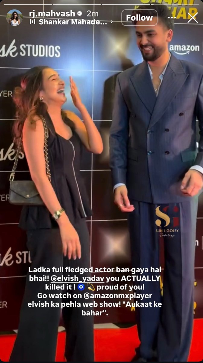Himansh98069025's tweet image. RJ..Mahvash IG Story for Elvish Bhai🫠♥️
#ElvishYadav #ElvishArmy