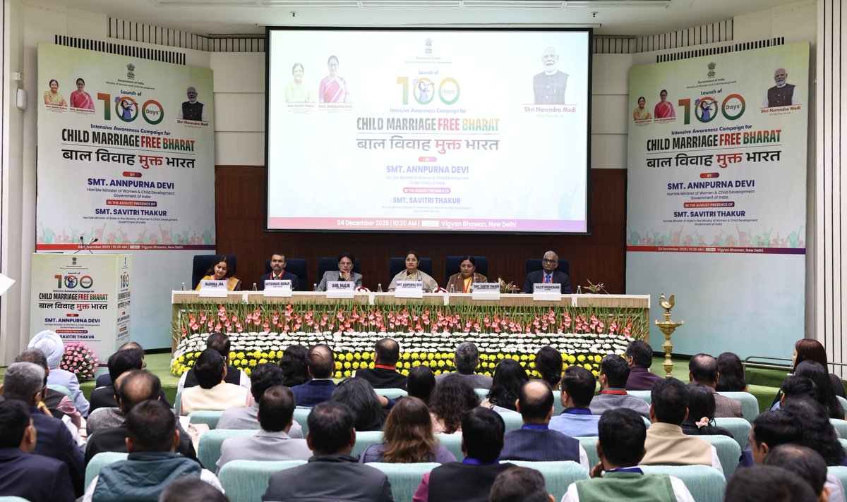 My deepest gratitude and immense congratulations to Hon’ble Minister of Women and Child Development Smt <a href="/Annapurna4BJP/">Annpurna Devi</a> for leading the nation today with clarity, conviction and an unwavering commitment to uphold the future of every daughter. The launch of the 100 Days Intensive