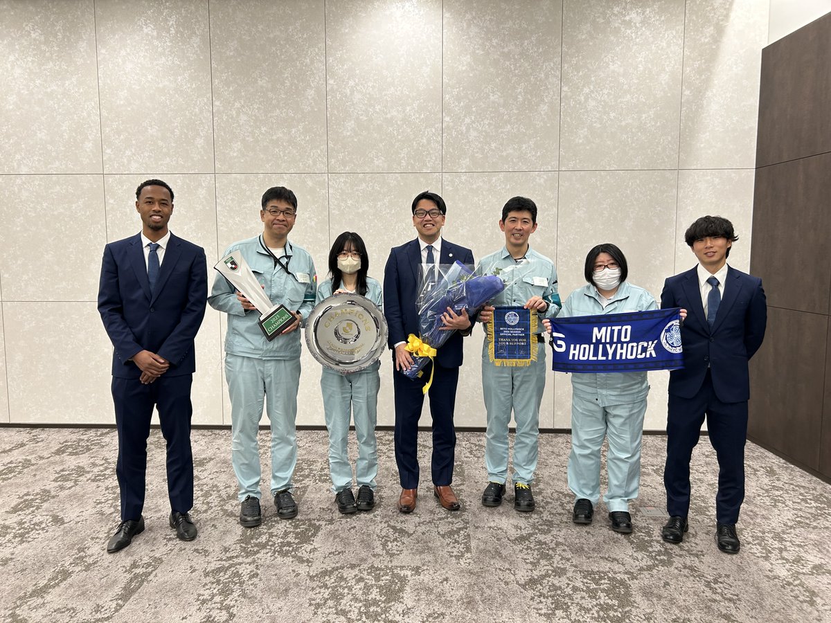 JX金属の茨城事業所（磯原地区）に、#山﨑希一 選手、 #鷹啄トラビス