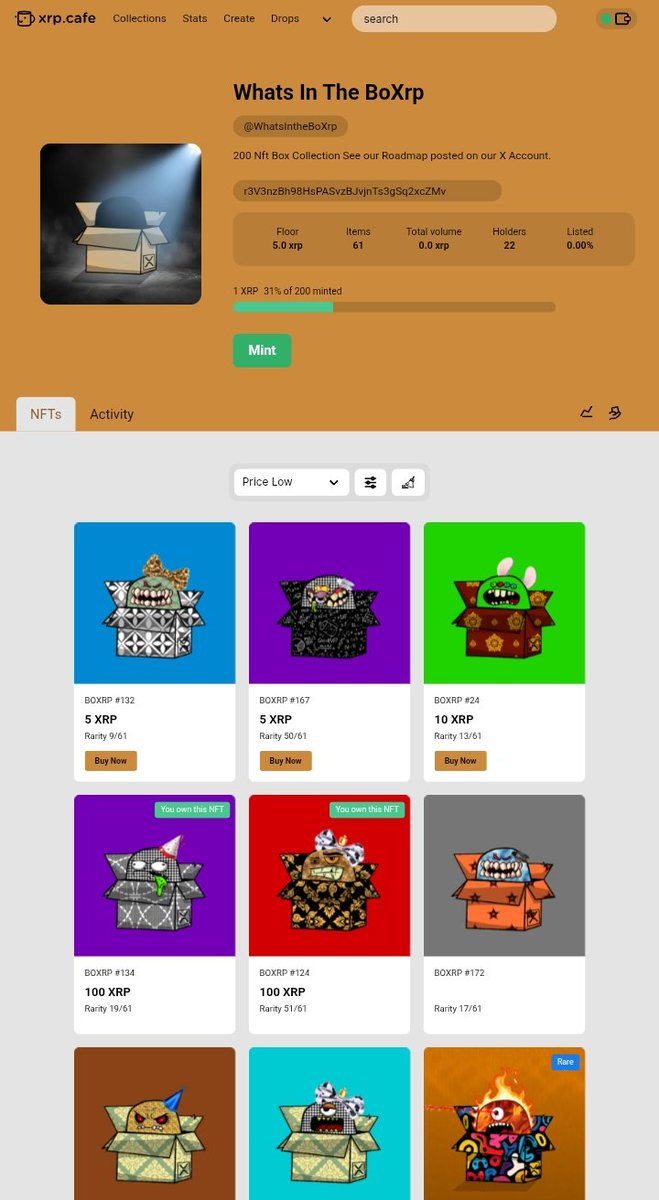 Floor is now at 5xrp but only 1xrp per mint Let's Make it stable till we mint out 🫡 own atleast 10 of our Nft and you will get free merch from <a href="/Madboy589onXRPL/">Madboy589onXRPL 💢😎🤘</a> + 1:1s of their Phase2.

Mint here : 
xrp.cafe/collection/wha…