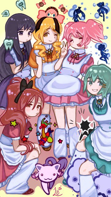 leabeetle's tweet photo. Magical girl maids (˶˃ ᵕ ˂˶) (sorry for low res I drew it on a smaller canvas) https://t.co/FdUih2F4pf