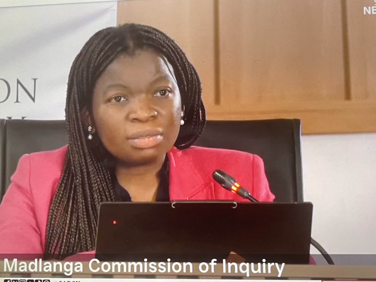 She is very smart , all the ladies there are very smart anyway I’m sure that’s what separates #MadlangaCommission from #AdHocCommittee where we have the likes of Sauls