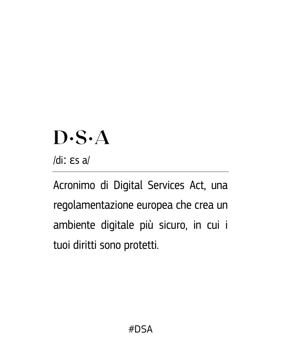 AGCOMunica's tweet photo. Hai notato qualcosa di strano online?
🛍️ Truffe sui marketplace
👜 Prodotti contraffatti
🏠 Annunci d'affitto falsi
Grazie al Digital Services Act (#DSA), puoi segnalare contenuti illegali online, truffe e prodotti falsi o pericolosi.
Scopri come ↓ https://t.co/xyJ6rsxU0S