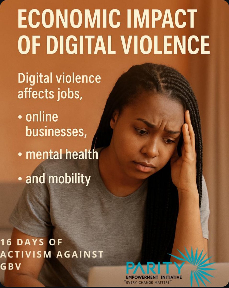 Digital violence has real-life costs .let’s protect our spaces and our peace. 
#StopGBV #DigitalSafety #EndOnlineAbuse #ProtectWomen #16DaysOfActivism