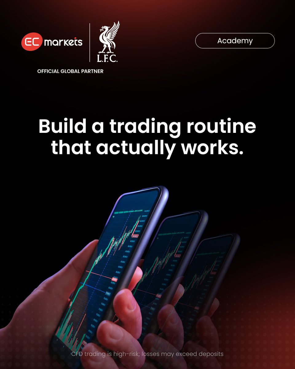 EcmarketsGlobal's tweet image. A solid #trading routine is a true edge. A simple daily rhythm helps you:

✨ Stay focused
🧭 Avoid emotional decisions
📊 Follow your #tradingplan
🔁 Build consistency

Ready to level up your process? Read more 👇
brnw.ch/21wY4hF

#ECMarkets #ECMarketsAcademy
