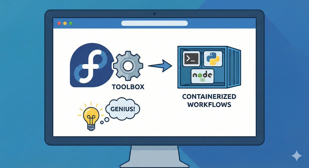 dailybarid's tweet image. fedora toolbox is a genius idea that should be a standard for all linux distros #fedora #toolbox