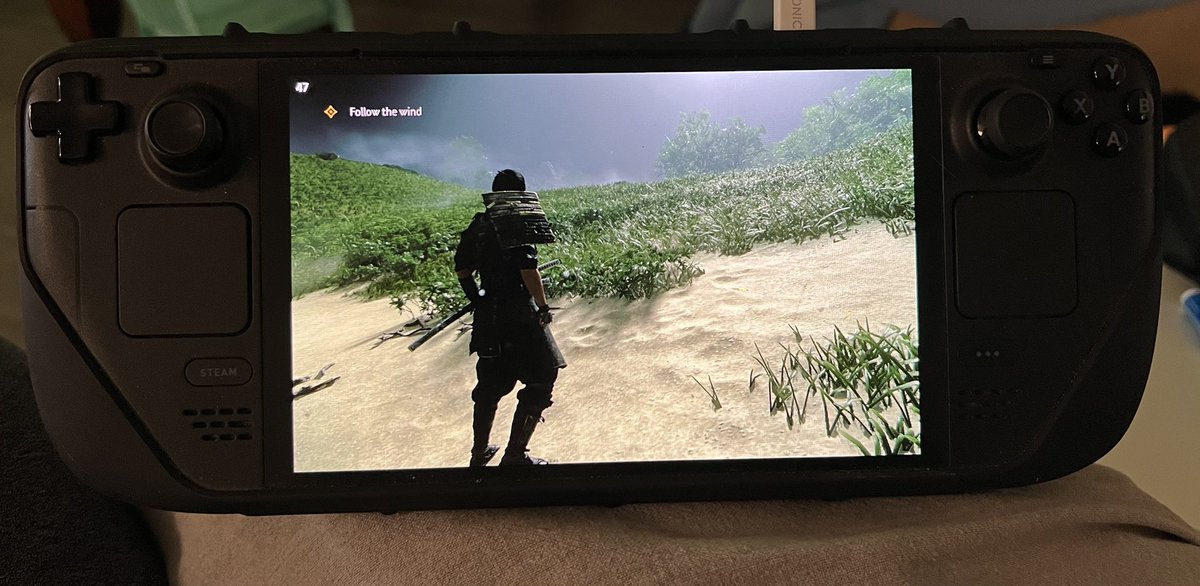 Picked up Ghost Of Tsushima Directors Cut on steam and gotta say runs well on my steam deck oled!
