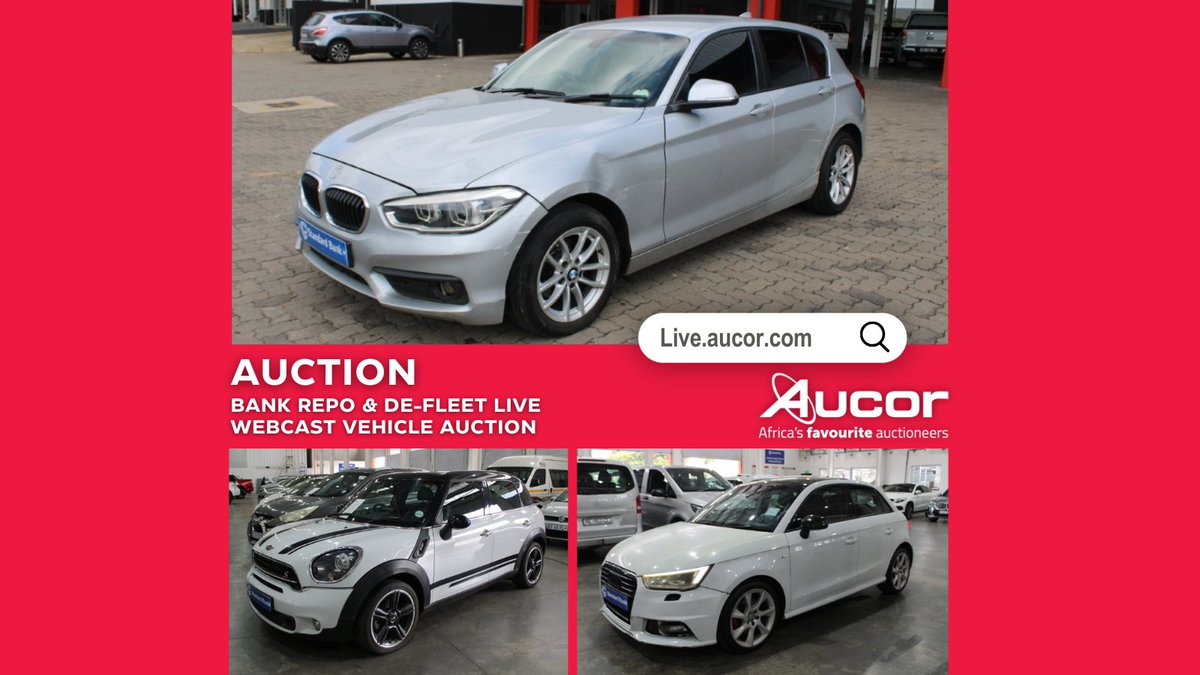 Don’t miss out! Standard Bank Joburg Vehicle Asset Finance Live Webcast Auction. Bid on Mon 08 December 10:30. Click below to buy your dream car! T&amp;Cs Apply. bit.ly/49D0mXQ