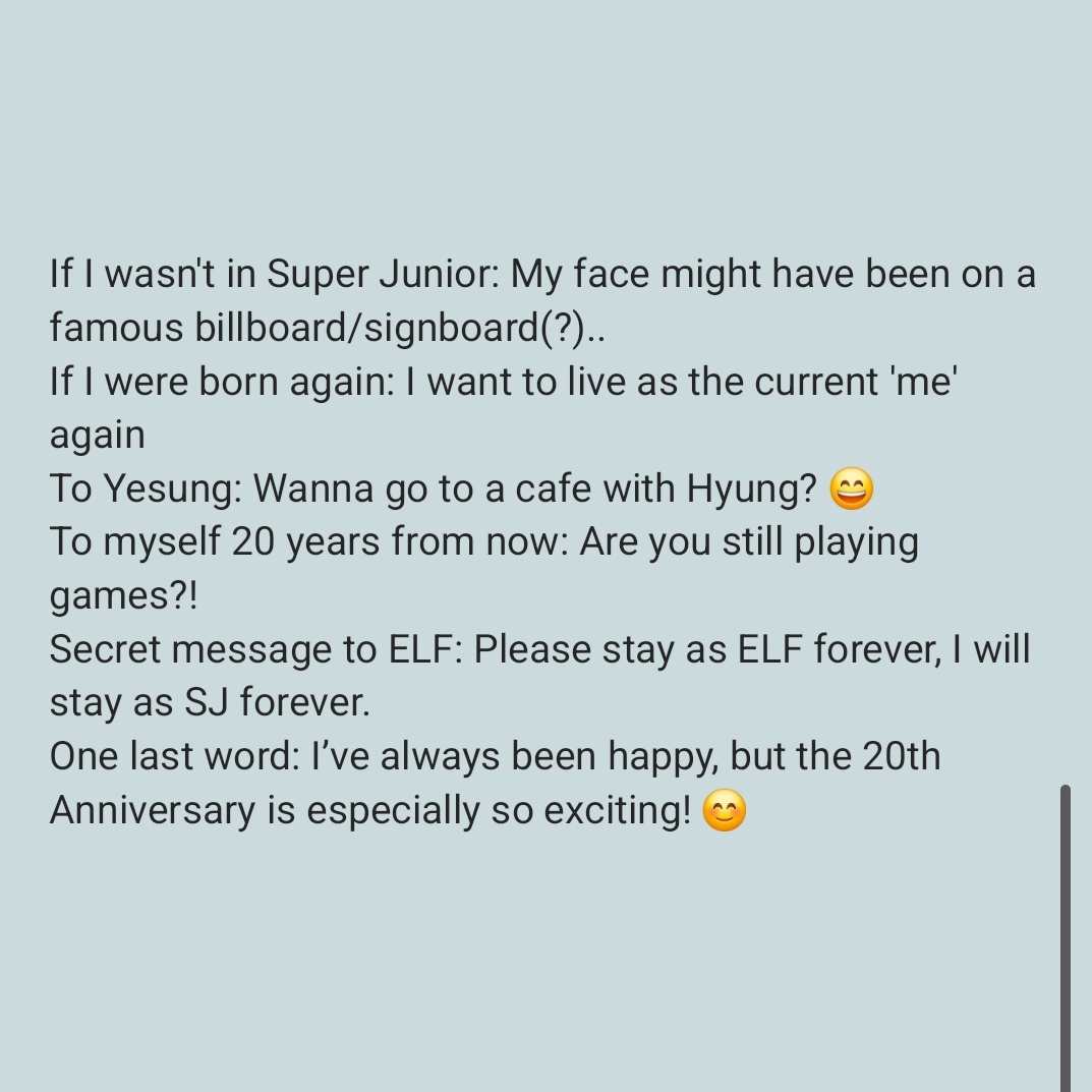 yesungsky's tweet image. KIM HEECHUL:
Member who gets lonely easily: Yesung
To Yesung: Wanna go to a cafe with Hyung? 😄

Okay, I see you yechul! Heechul, please take him on many café dates so he never feels lonely again 💙😄
