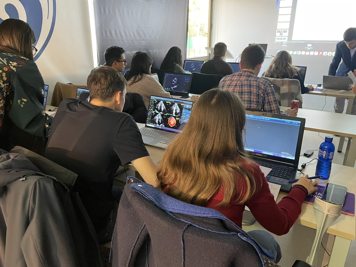 jcarocd's tweet photo. @CardioHULP @GeneralElectric Un curso muy práctico y con gran acogida! Muchas gracias a todos los alumnos y a los patrocinadores! @GeneralElectric @BMSIberia @pfizer_spain @BayerEspana @Takeda_ES @SanofiES @Alnylam  @GzmnNy @reginadalmau @cayevalbuena @Erefoyo @angel84ma @CardioHULP @RaulmorenoMD https://t.co/XF7o9o9EUQ