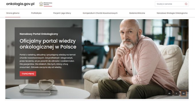 Wejdź na onkologia.pacjent.gov.pl/pl i dowiedz się więcej na temat choroby nowotworowej i #profilaktyki. Rzetelne źródło wiedzy jak pomóc bliskim i na co zwrócić uwagę w powrocie do zdrowia. 
#NSO