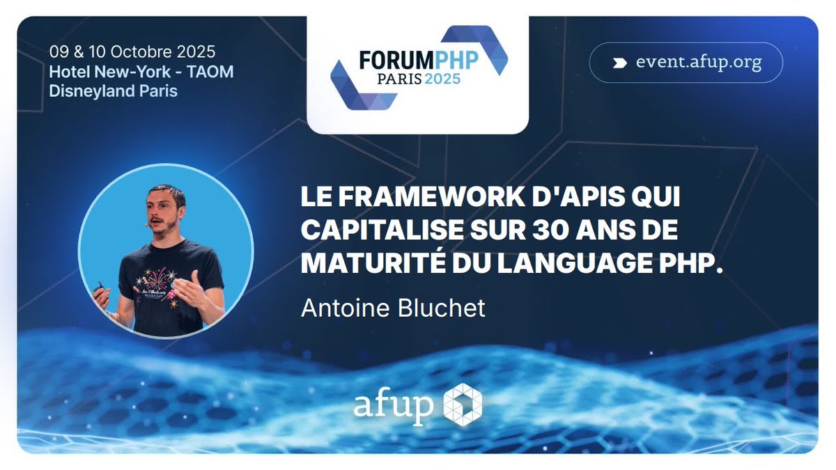 coopTilleuls's tweet image. Chic ! Les conférences du #ForumPHP 2025 commencent à être mises en ligne. Découvrez celle de @s0yuka, la première des deux programmées : une rétrospective du framework @ApiPlatform et un aperçu de sa version 4.2. 

youtube.com/watch?v=GJhNSW…