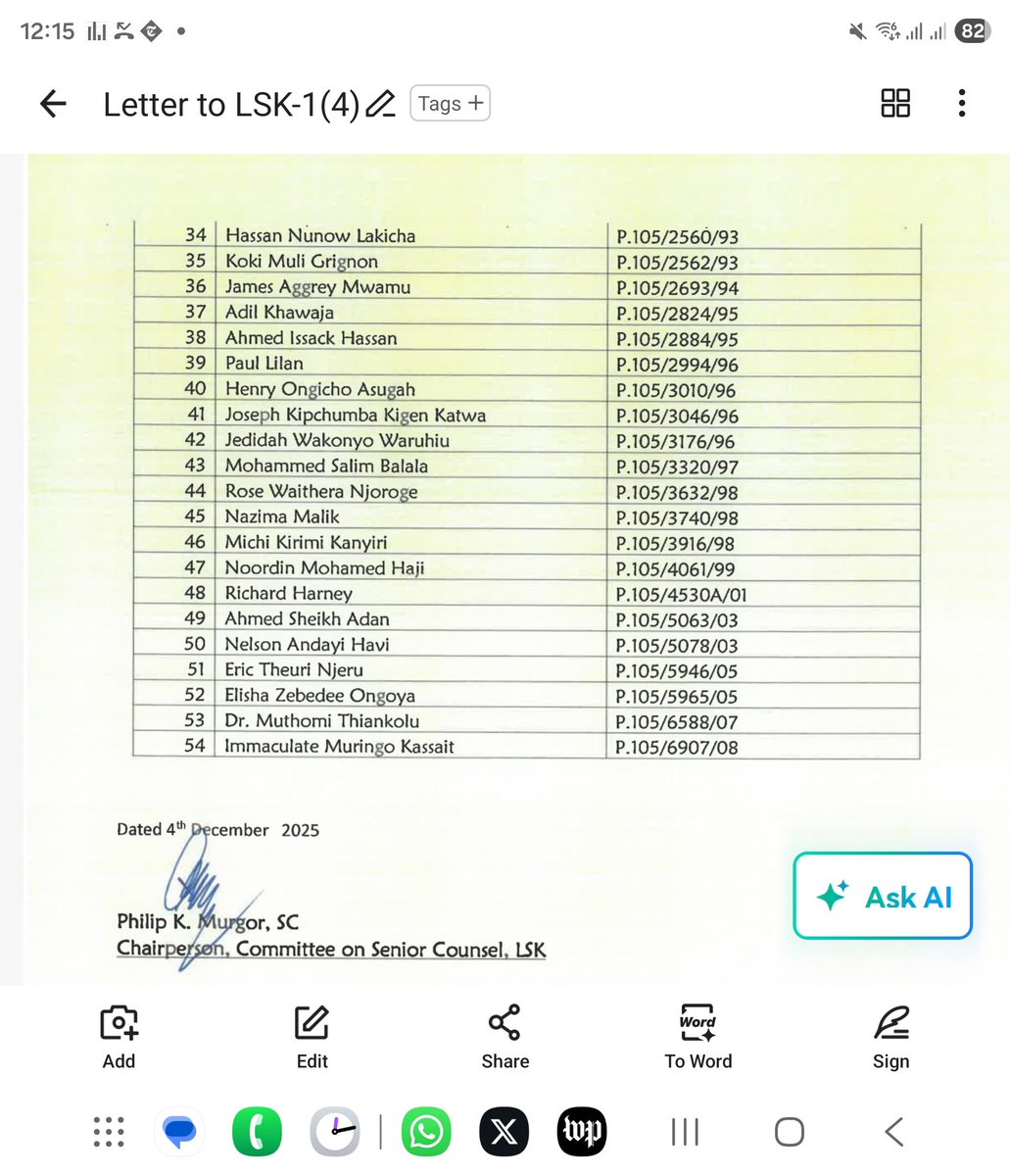 Congratulations...welcome to the SENIOR COUNSEL BAR. <a href="/LawSocietyofKe/">Law Society of Kenya</a> <a href="/FaithOdhiambo8/">Faith Odhiambo</a> <a href="/philip_murgor/">Philip Murgor SC</a> <a href="/NelsonHavi/">Nelson Havi Ndung’u</a>