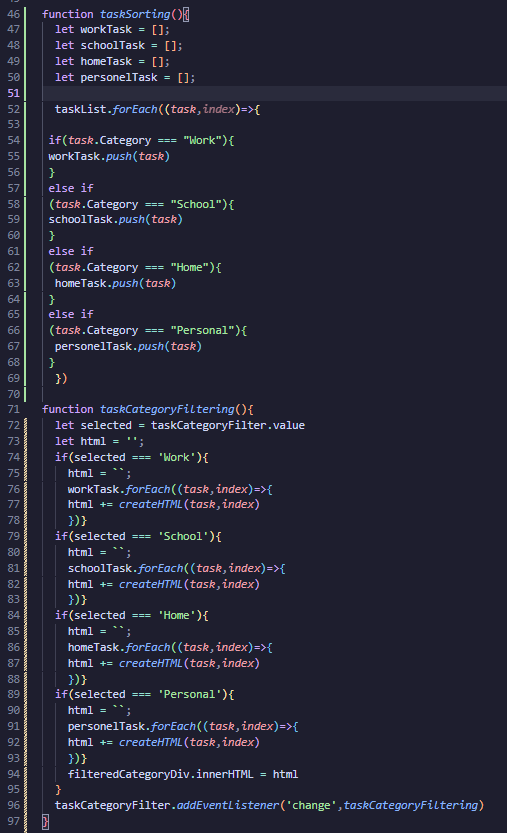 ticklemyscript's tweet image. Is this what progress looks like ?? 🫡🫡
Diffrent versions of a same function-
Version 1 :brute force
Version 2: Discovered .filtered()
Version 3 : Discovered . include()
#buildinpublic #100daysofcodingchallenge 
#javascript