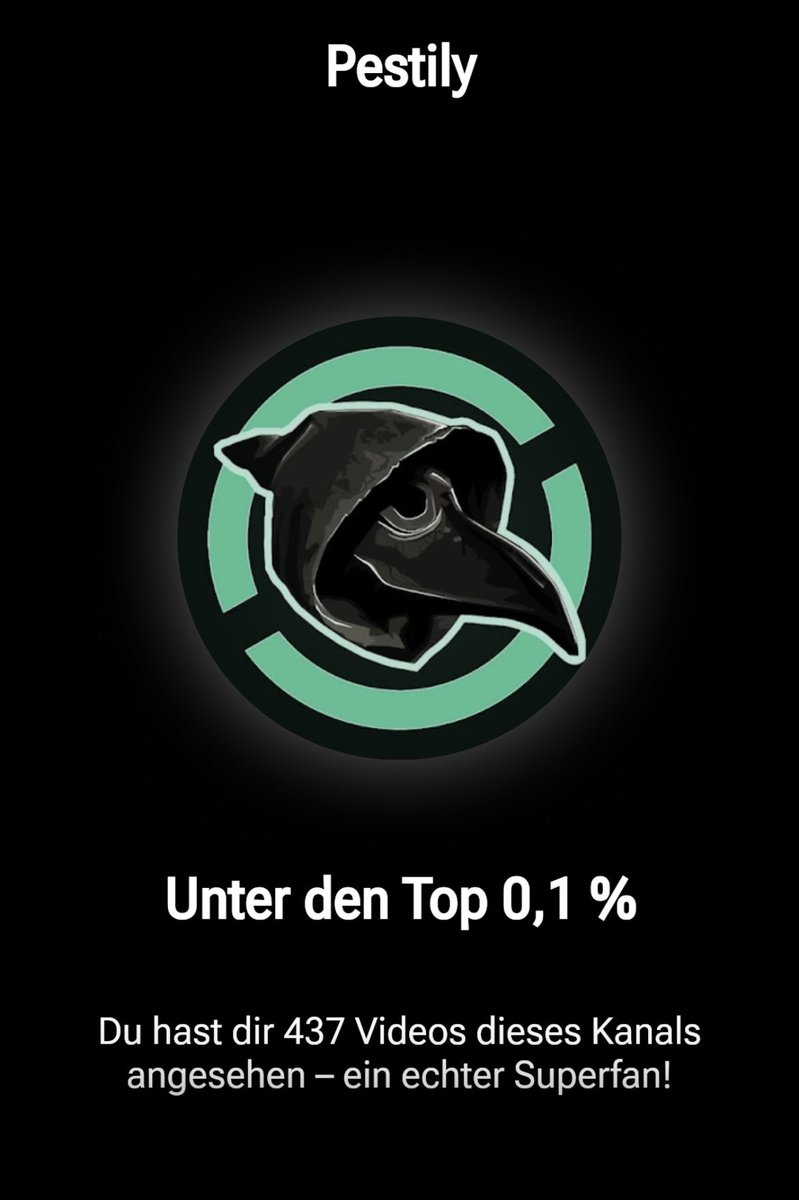 Thank you <a href="/Pestily/">Pestily</a> for an amazing year. Love the content! Thanks for the great entertainment. Greetings from Germany.