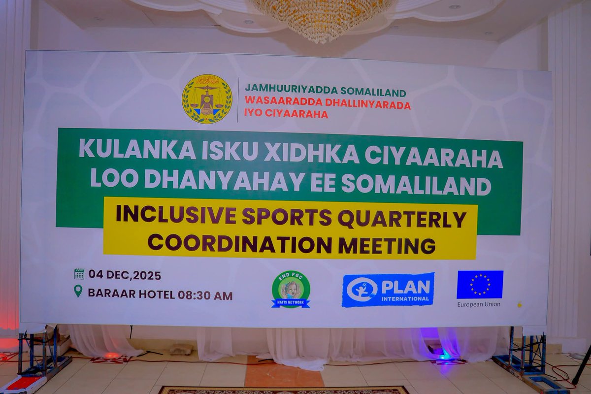 Ministry of Youth and Sports Somaliland (MoYS) tweet media