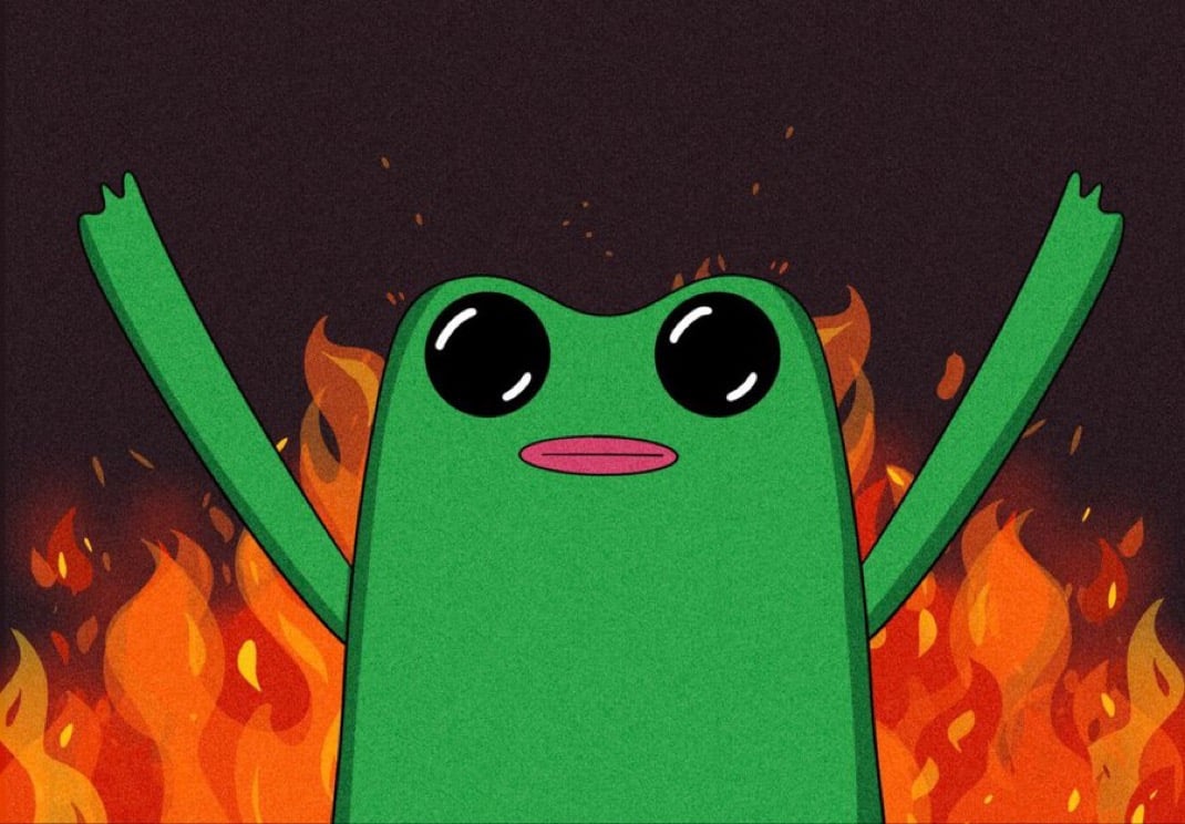 notdefnot's tweet photo. the pond is gettin hot

and the reveal is yet to come

$fwog takeover https://t.co/njqPmUvaJA