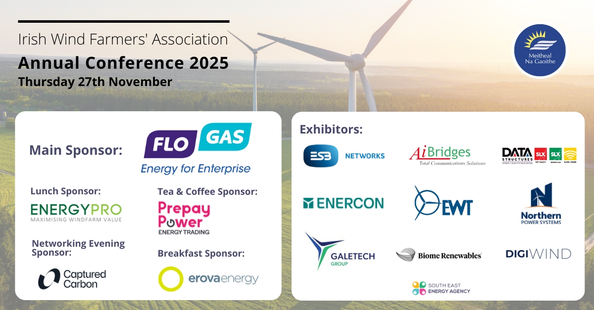 MeithealGaoithe's tweet photo. Sincere thanks to all our Speakers, Sponsors, Exhibitors, and Delegates who attended the 2025 IWFA Annual Conference last Thursday!
The event was a tremendous success, bringing together industry leaders, stakeholders, and experts in the wind energy sector.
📷Vicky Comerford https://t.co/uPkixEyPHu
