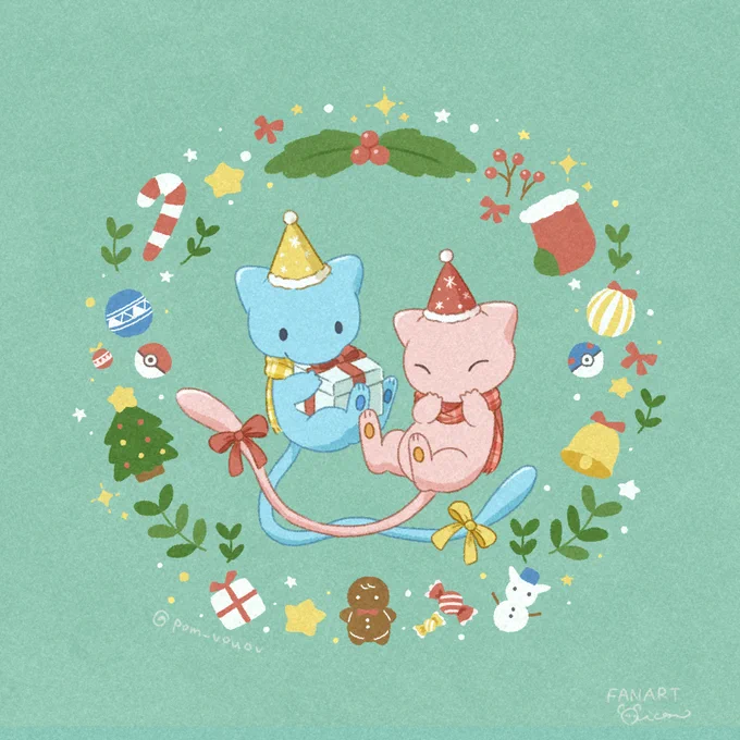 Christmas Mew #pokemon #ポケモン