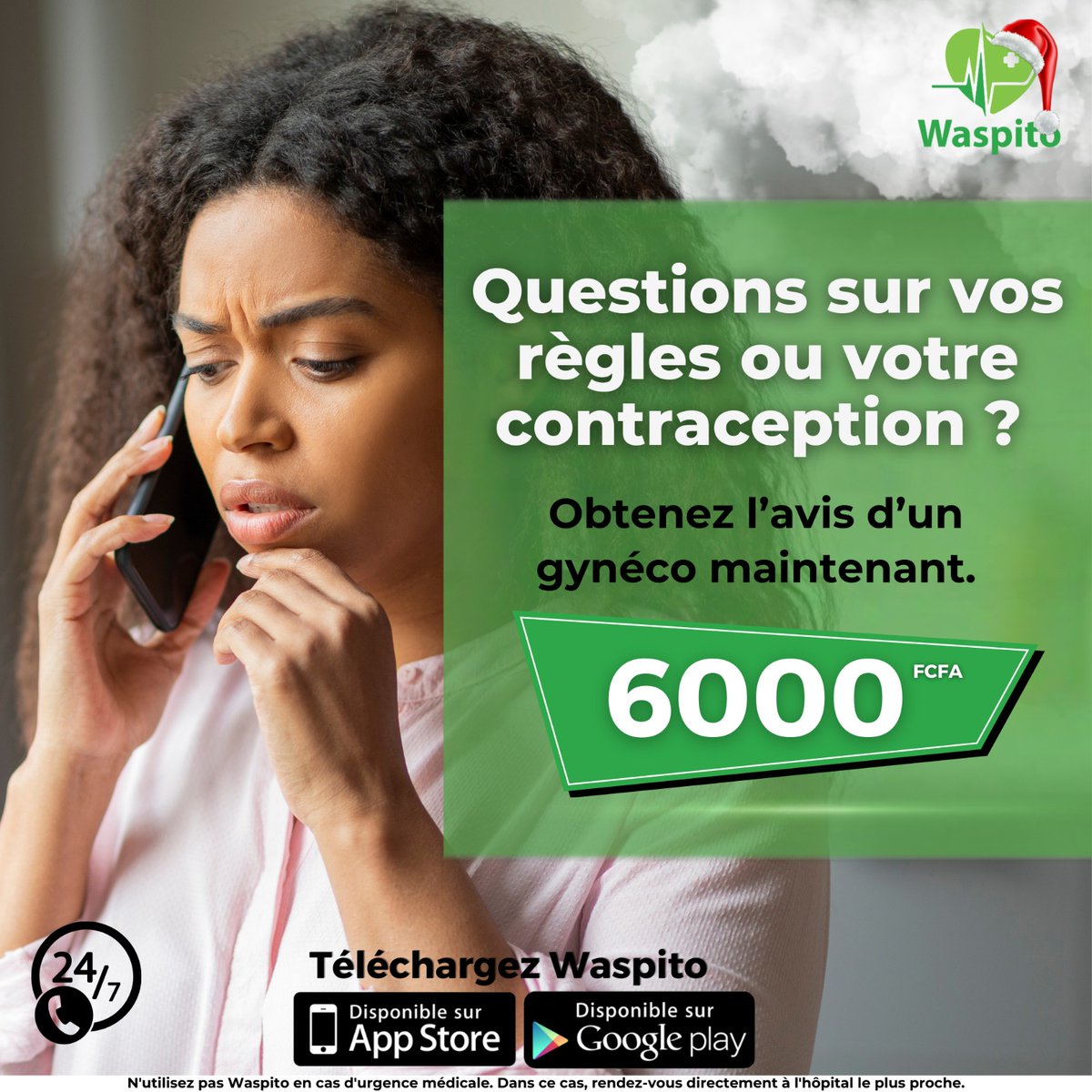 Hello les WaspiLadies💚
Règles irrégulières? Besoin d'en parler ou de savoir quelle contraception te convient vraiment ?

Un gynécologue t'attend sur Waspito 
Simple, rapide et sans stress