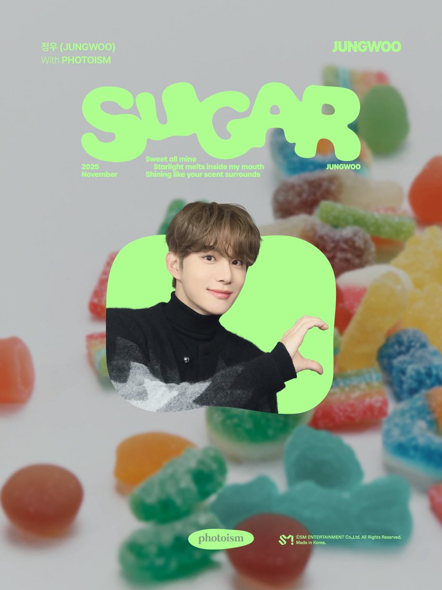 JUNGWOO初のソロシングル『SUGAR』の発売を記念したアーティスト