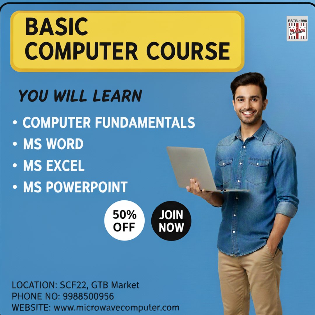 digitalkir48056's tweet image. Learn essential computer skills from scratch with our Basic Computer Course. Master typing, MS Office, internet usage, and everyday digital tasks with ease. Perfect for students, beginners, and anyone wanting to become computer confident!
#basiccomputercoursenearme