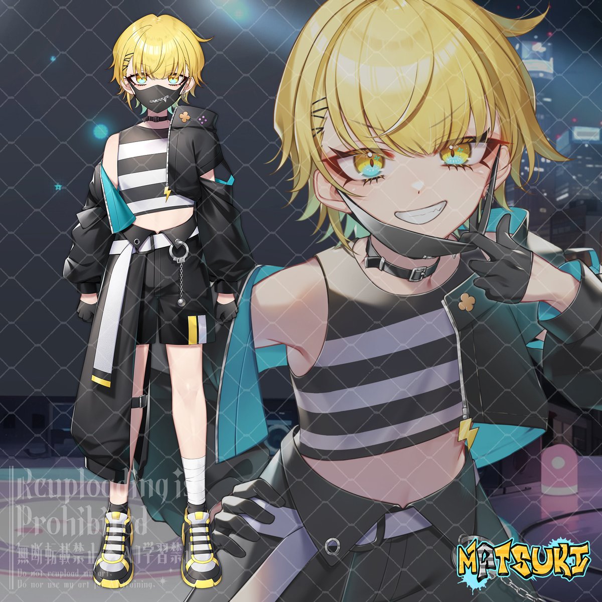 matsuki_noi's tweet photo. ⛓️ 囚人ストリーマー系少年VTuber 🐾

総合        →#萬月のい
配信        →#まつきの配
イラスト→#まつきの絵
見て全般→#まつき見ろ
マーク    →⛓️🌕

YouTube→ https://t.co/2g2UxPp6Jl

※イラストはサムネなどで使わせていただく場合があります

↓三面図＆他リンクはツリーに↓ https://t.co/CZIsN7JOMZ