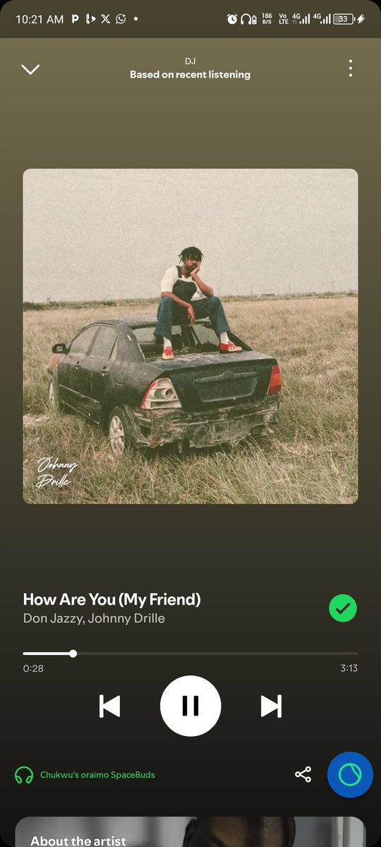 Day 21 of the Sound Music streak with <a href="/angelmykl_eth/">Angelmykl🐬</a>, and today’s vibe hits deep.

We’re sinking into “How Are You (My Friend) by <a href="/Johnnydrille/">Johnny Drille</a> ” — a song that feels like a warm check-in for the soul.
Things break. Plans fall apart. You feel stranded in the middle of everything.