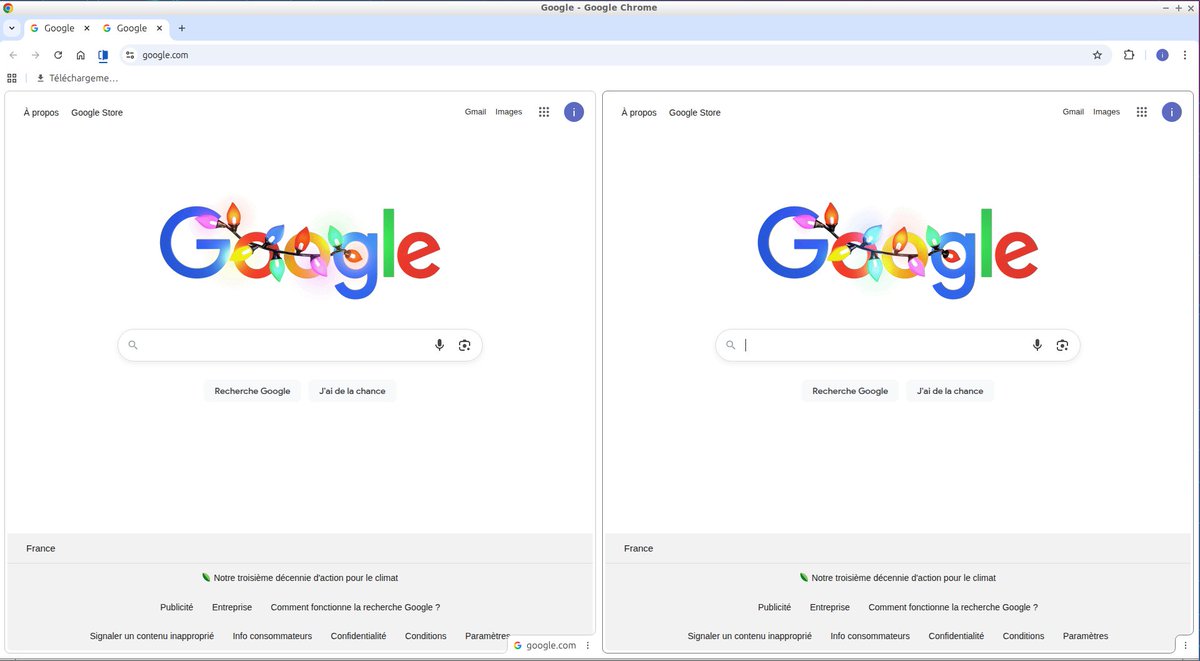 hodler_btc's tweet image. Chrome Split View
Version 143.0.7499.40 (Build officiel) (64 bits)
chrome://flags/#side-by-side =&amp;gt; Enabled
Clic droit sur un onglet =&amp;gt; Ajouter l&apos;onglet à une nouvelle vue fractionnée