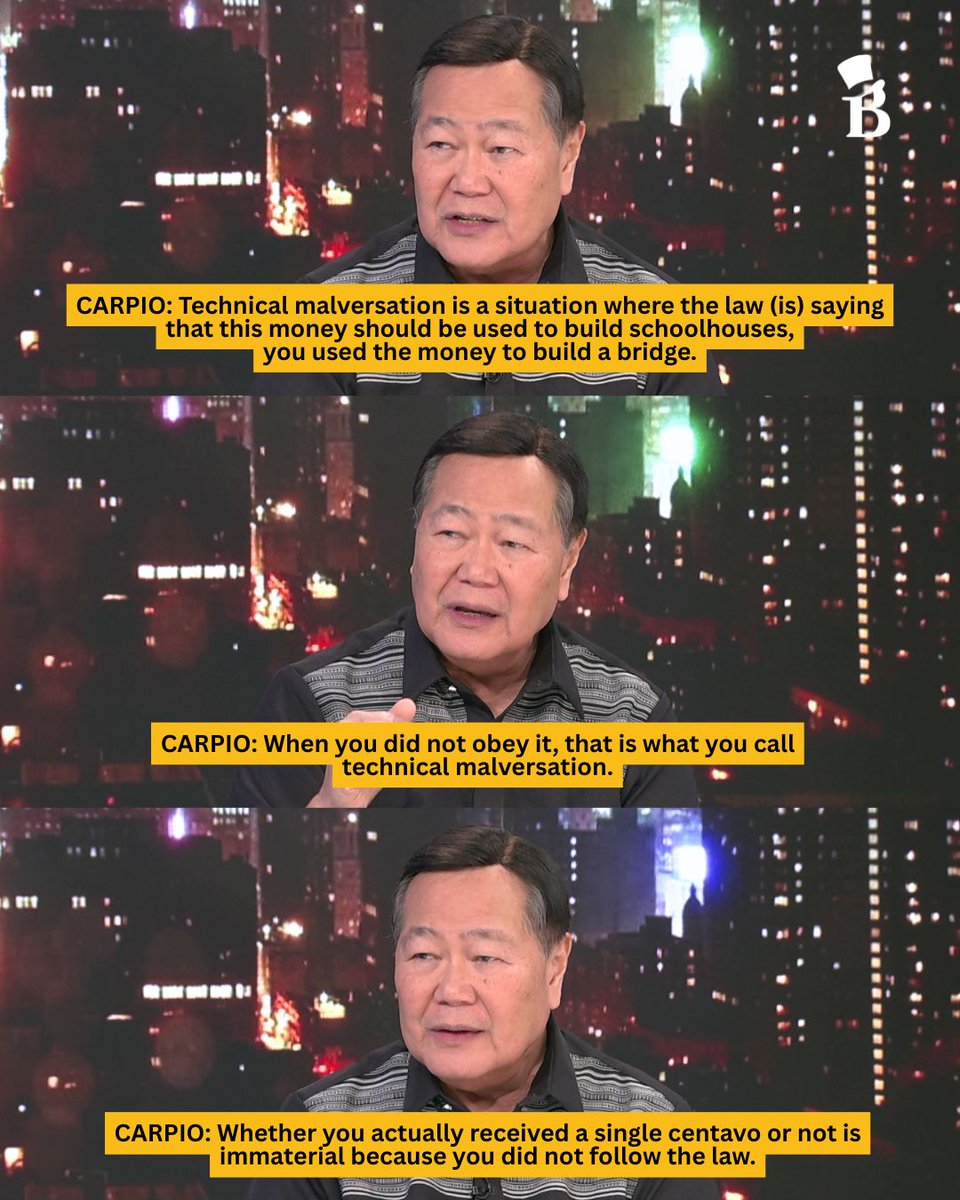 Former Supreme Court Justice Antonio Carpio said the alleged diversion of P167 billion in trust funds to bankroll flood control projects could expose Executive Secretary Ralph Recto to plunder charges.

He argued that the transfers violated constitutional safeguards restricting