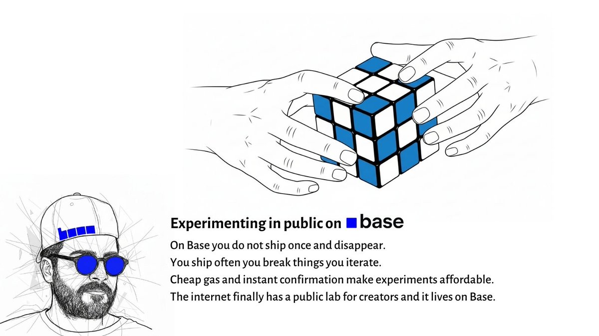 amiraphist's tweet photo. #GMBase friends 🟦

On @base you do not ship once and disappear.
You ship often you break things you iterate.
Cheap gas and instant confirmation make experiments affordable.
The internet finally has a public lab for creators and it lives on Base.

@baseapp | #Base https://t.co/Yn25clLtai