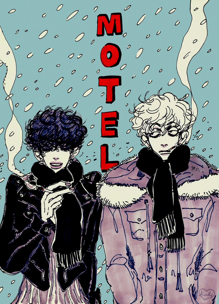 눈 내려서 기분이 좋아졌고 문득 이 그림이 생각났어…