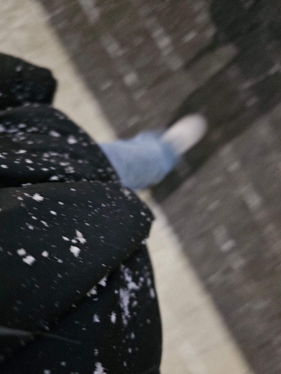 우산도 없고 모자도 없어서 눈사람이되