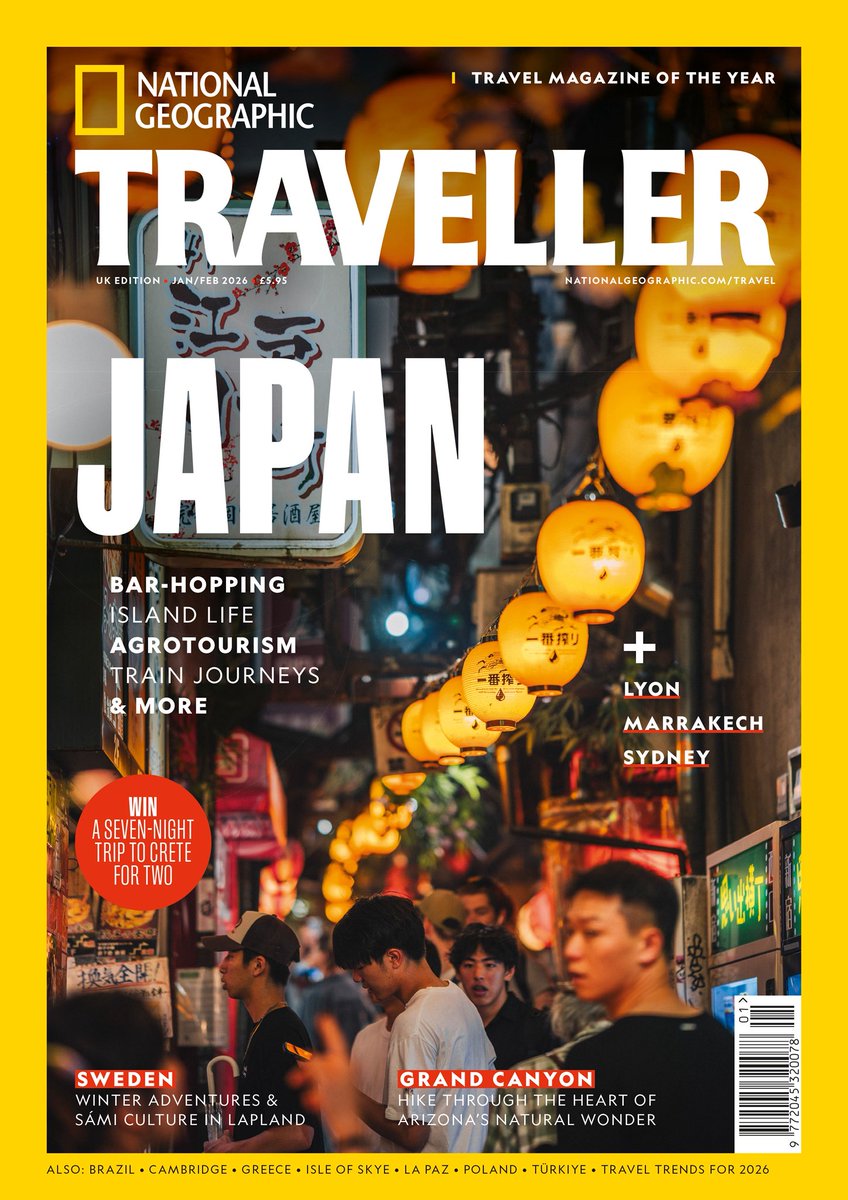 A peek at <a href="/NatGeoTravelUK/">National Geographic Traveller (UK)</a> in shops today! Subscribe to National Geographic Traveller (UK) — 5 issues for £25 + a goodie bag worth £50 (Hydroflask, tote bag + Experiences issue). 
Use code DDECX25 at checkout 🎁
Be quick — limited time only!
bit.ly/47NLLY4 #Travel #Japan
