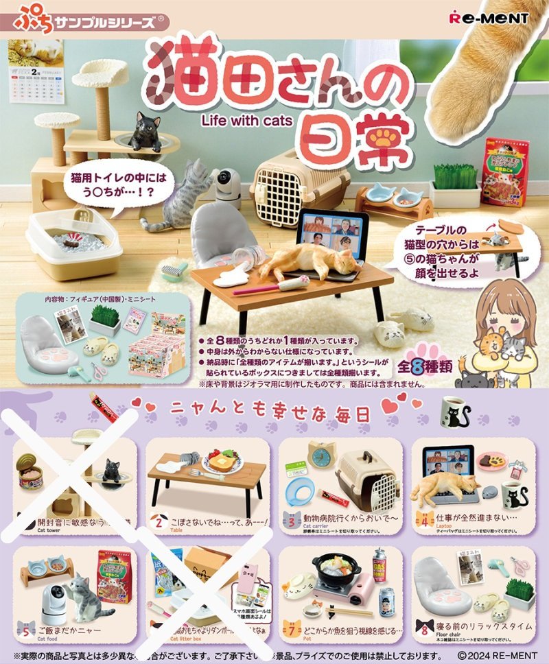 Open sharing 
Adakah yang mau? 
Miniature re-ment life with cats 

Redi jp, 110k/ea bersih ina
Avail yang nggak disilang, ya. 
Di co kalo full

#miniatures #cats #warunganime #trinkets #WTs #WTB #doll