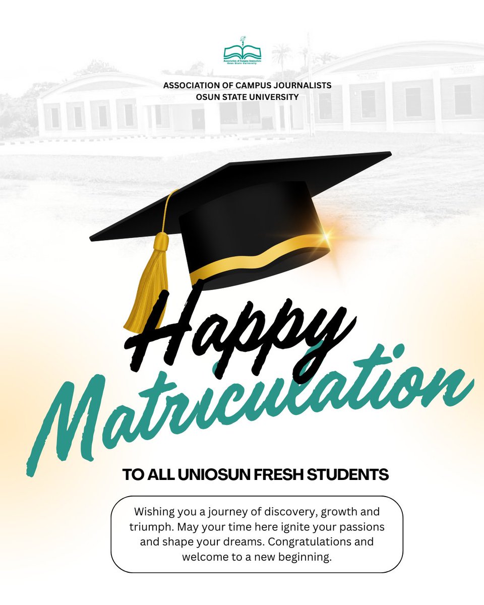 Association of Campus Journalists, UNIOSUN tweet media